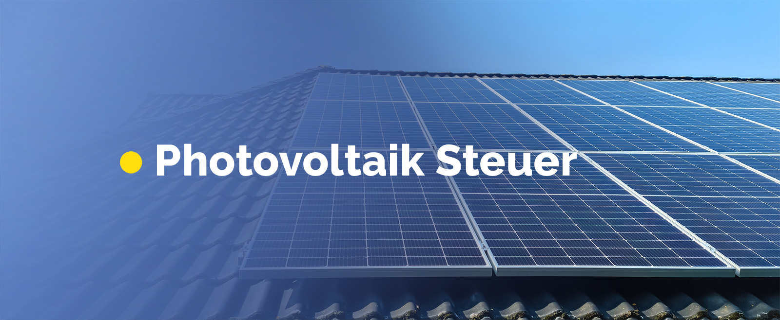 Photovoltaik-Steuer